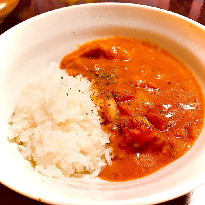 いつもの調味料でバターチキンカレー（ルー不使用）